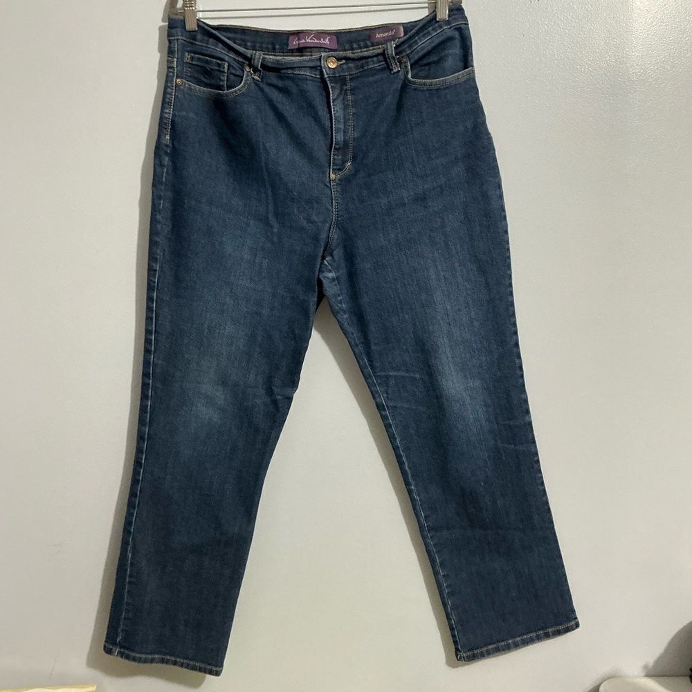 Gloria Vanderbilt Jeans Womens  Amanda Cotton Stretch Size 16